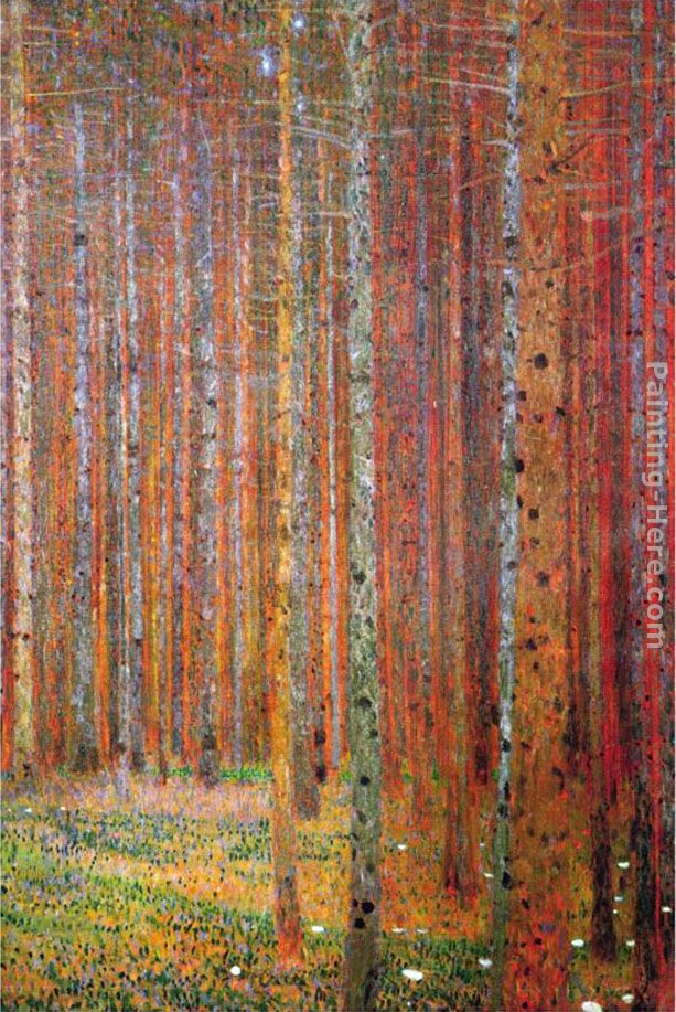 Tannenwald painting - Gustav Klimt Tannenwald art painting